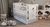 Кроватка детская ДУБОК "Мишка" шарнир-пидшибник с откидной боковиной + ящик дерево бук (белый) DU-40 фото