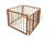 Дитячий дерев'яний манеж складаний на 4 секції 863627639 фото
