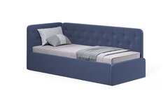 Кутове ліжко диван софа 190х80 DecOKids BOSTON BLUE BP1 фото